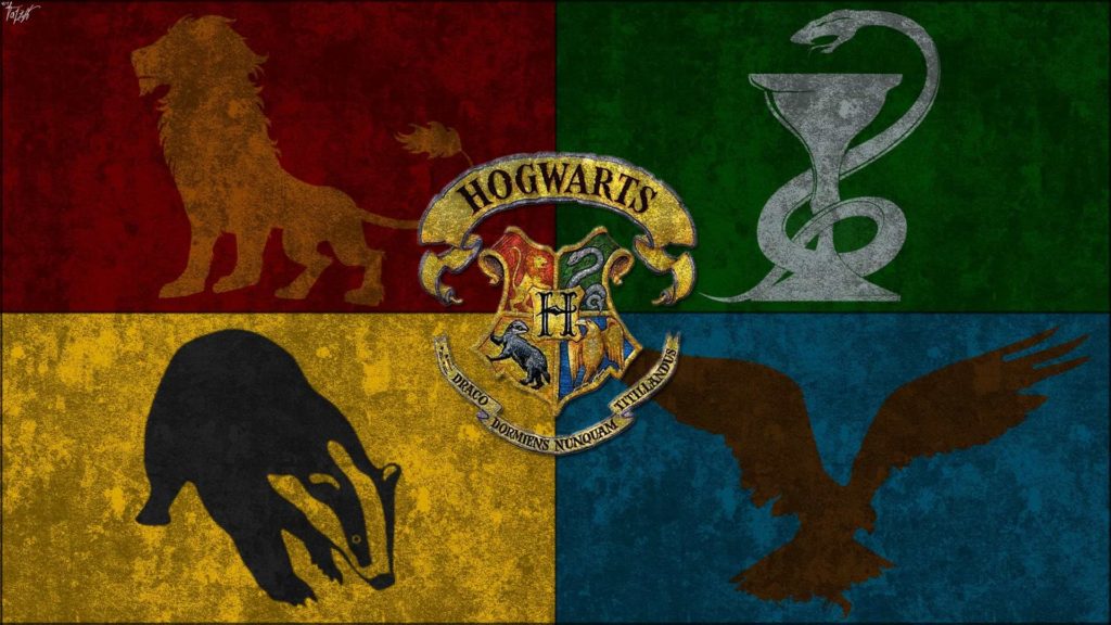 hogwart houses flag