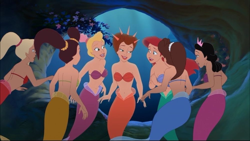 Ariel talking to her sisters